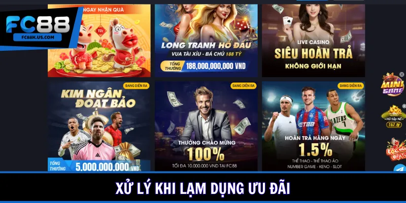 Xử lý khi lạm dụng ưu đãi